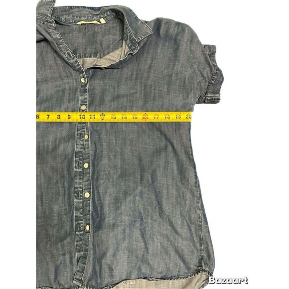 Soft Surrounding Oversize Denim Blouse size XS - Picture 7 of 9